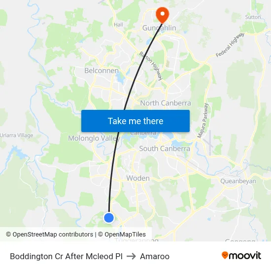 Boddington Cr After Mcleod Pl to Amaroo map
