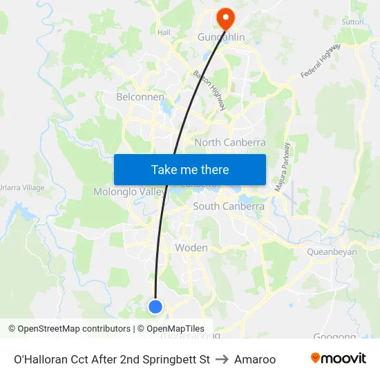O'Halloran Cct After 2nd Springbett St to Amaroo map