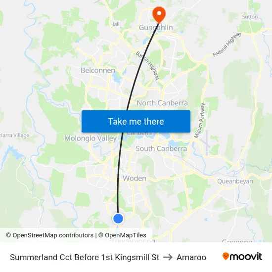 Summerland Cct Before 1st Kingsmill St to Amaroo map
