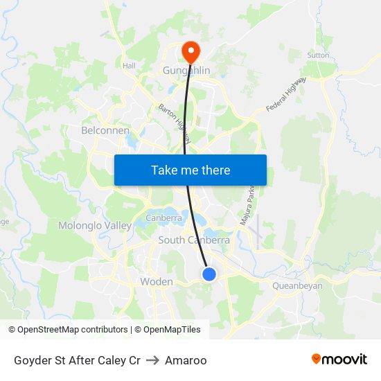 Goyder St After Caley Cr to Amaroo map