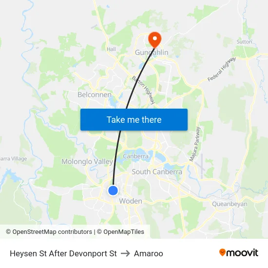 Heysen St After Devonport St to Amaroo map