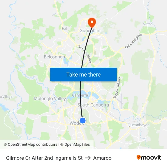 Gilmore Cr After 2nd Ingamells St to Amaroo map