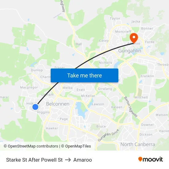 Starke St After Powell St to Amaroo map