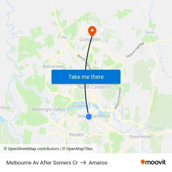 Melbourne Av After Somers Cr to Amaroo map