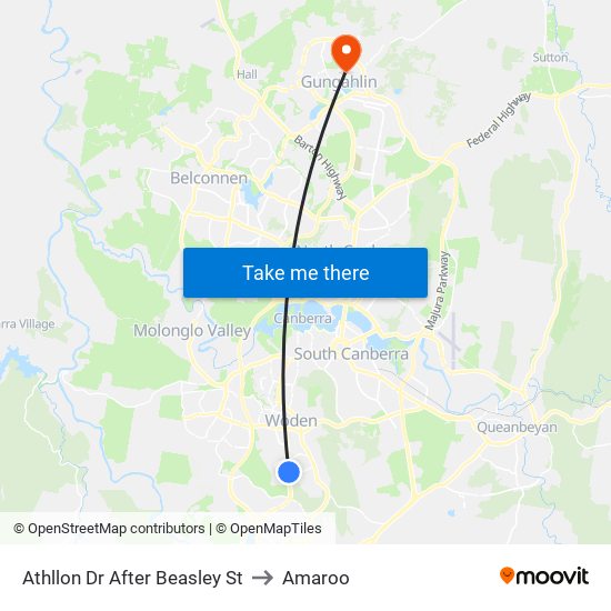 Athllon Dr After Beasley St to Amaroo map