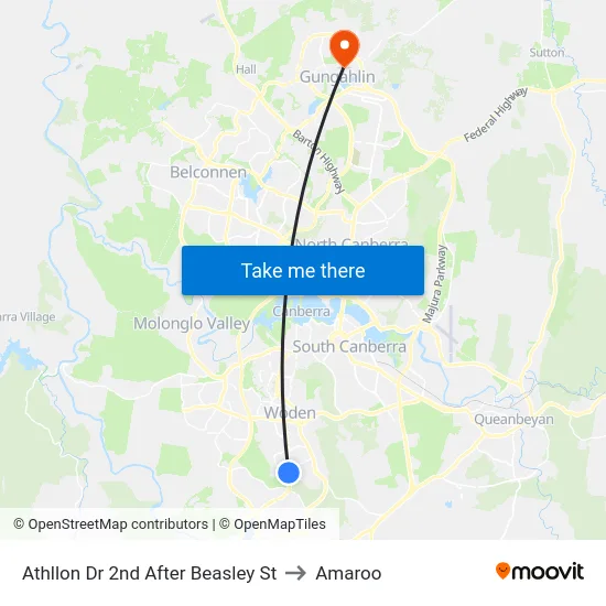 Athllon Dr 2nd After Beasley St to Amaroo map