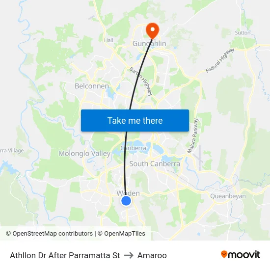 Athllon Dr After Parramatta St to Amaroo map
