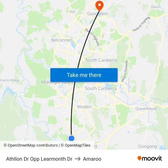 Athllon Dr Opp Learmonth Dr to Amaroo map