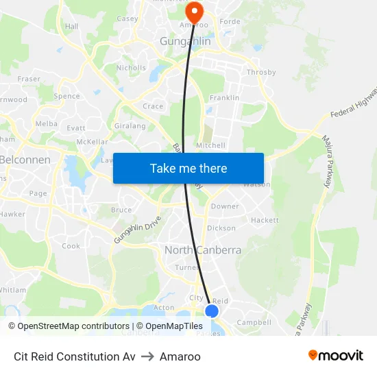 Cit Reid Constitution Av to Amaroo map