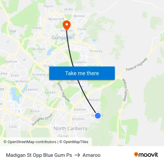 Madigan St Opp Blue Gum Ps to Amaroo map