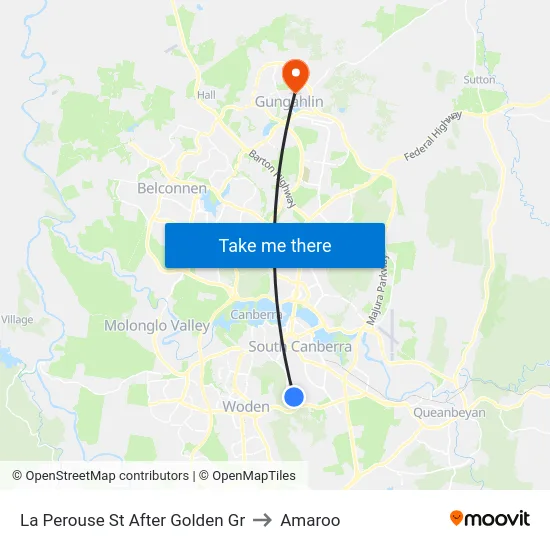 La Perouse St After Golden Gr to Amaroo map