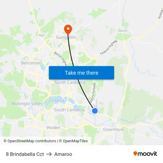 8 Brindabella Cct to Amaroo map