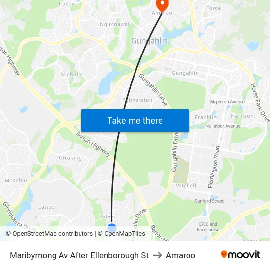Maribyrnong Av After Ellenborough St to Amaroo map