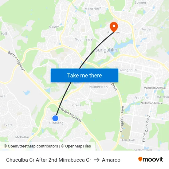 Chuculba Cr After 2nd Mirrabucca Cr to Amaroo map