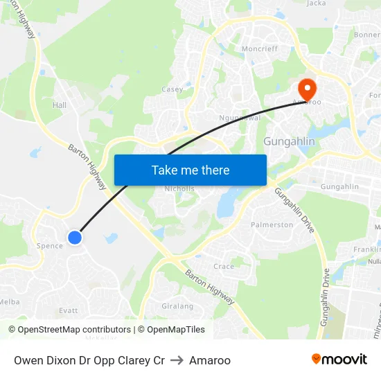 Owen Dixon Dr Opp Clarey Cr to Amaroo map