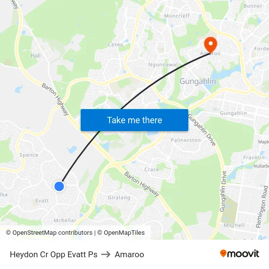 Heydon Cr Opp Evatt Ps to Amaroo map