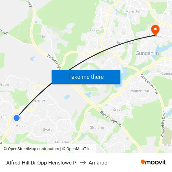 Alfred Hill Dr Opp Henslowe Pl to Amaroo map