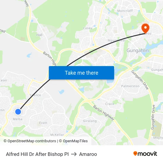 Alfred Hill Dr After Bishop Pl to Amaroo map