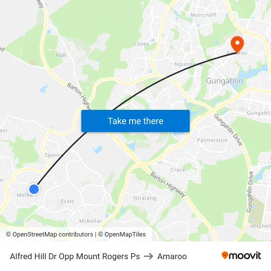 Alfred Hill Dr Opp Mount Rogers Ps to Amaroo map