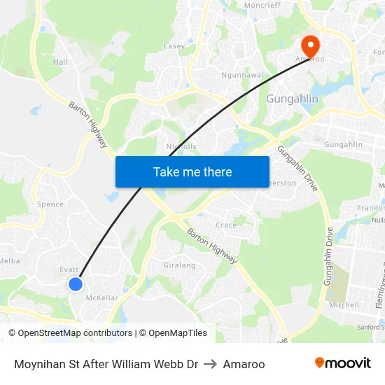 Moynihan St After William Webb Dr to Amaroo map