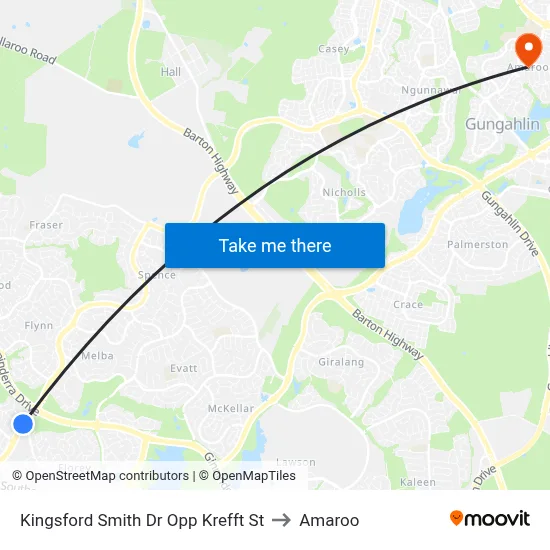Kingsford Smith Dr Opp Krefft St to Amaroo map