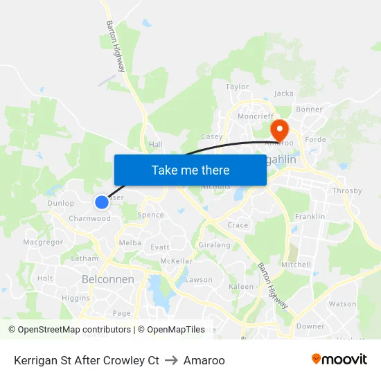 Kerrigan St After Crowley Ct to Amaroo map