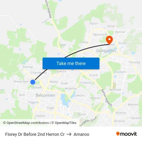 Florey Dr Before 2nd Herron Cr to Amaroo map
