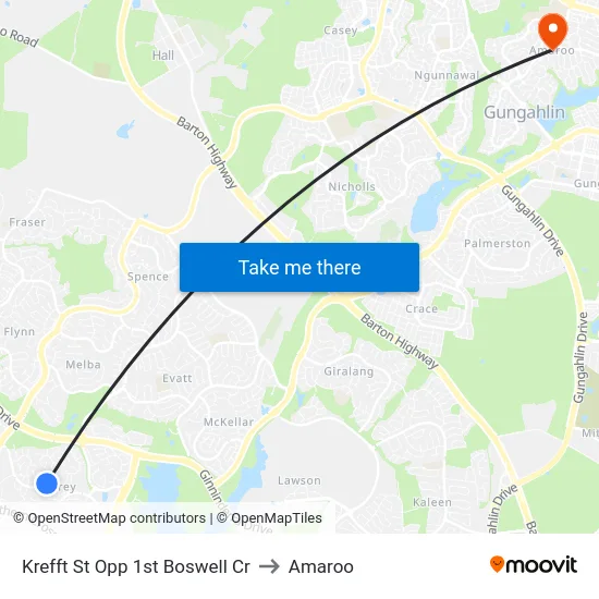 Krefft St Opp 1st Boswell Cr to Amaroo map
