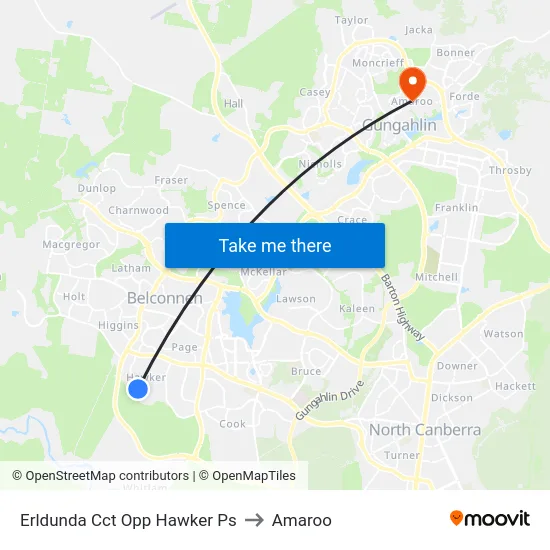 Erldunda Cct Opp Hawker Ps to Amaroo map