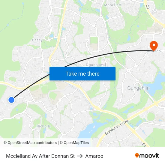 Mcclelland Av After Donnan St to Amaroo map