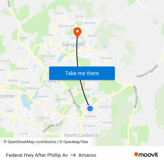 Federal Hwy After Phillip Av to Amaroo map
