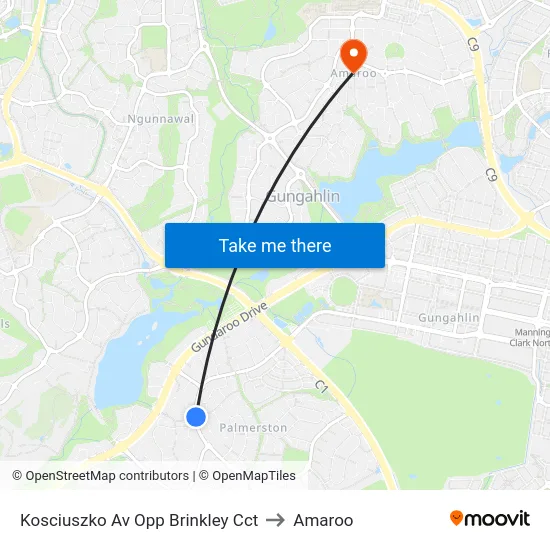 Kosciuszko Av Opp Brinkley Cct to Amaroo map