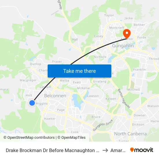 Drake Brockman Dr Before Macnaughton St to Amaroo map