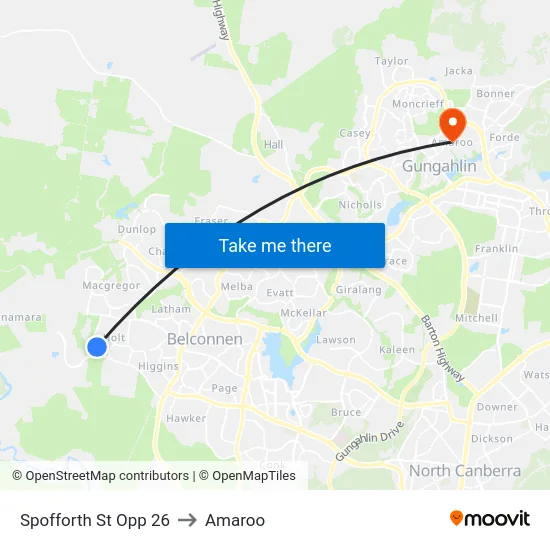 Spofforth St Opp 26 to Amaroo map