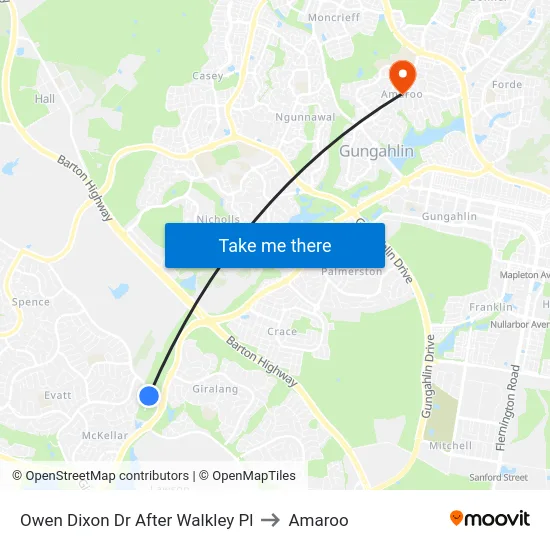 Owen Dixon Dr After Walkley Pl to Amaroo map