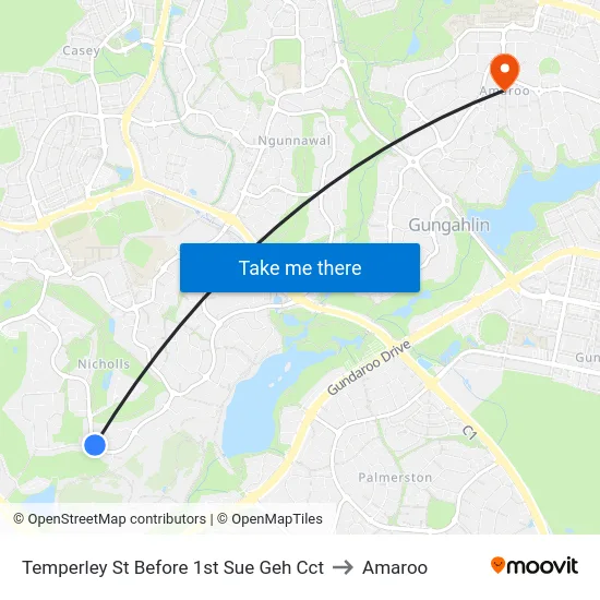 Temperley St Before 1st Sue Geh Cct to Amaroo map