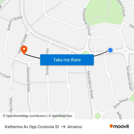 Katherine Av Opp Cooloola St to Amaroo map