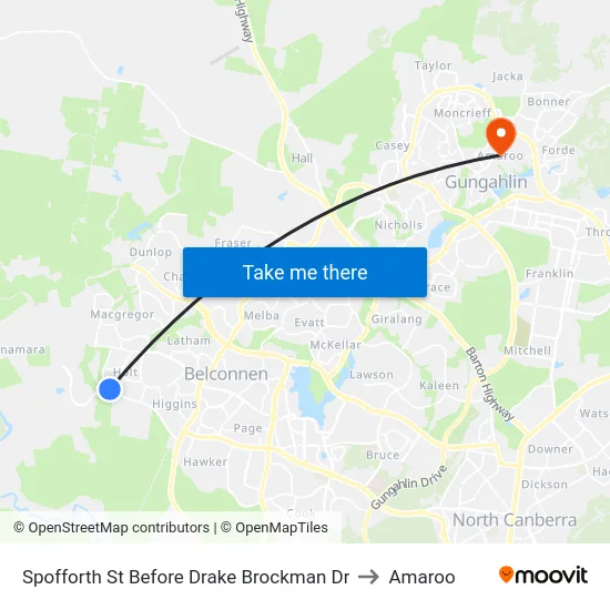 Spofforth St Before Drake Brockman Dr to Amaroo map
