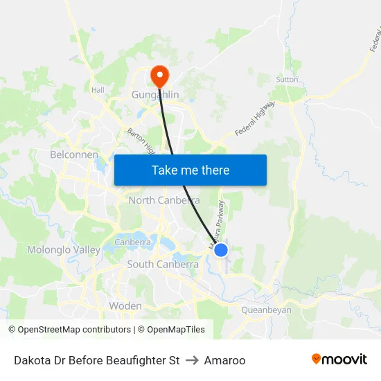 Dakota Dr Before Beaufighter St to Amaroo map