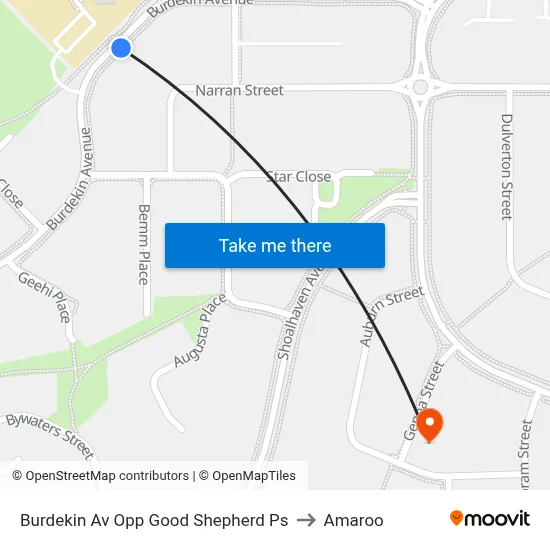 Burdekin Av Opp Good Shepherd Ps to Amaroo map