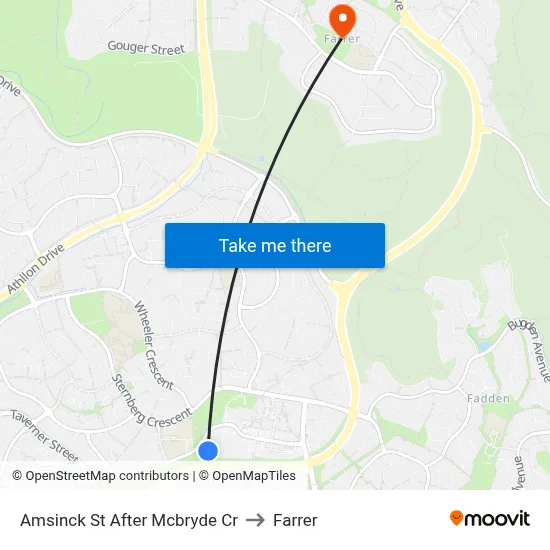 Amsinck St After Mcbryde Cr to Farrer map