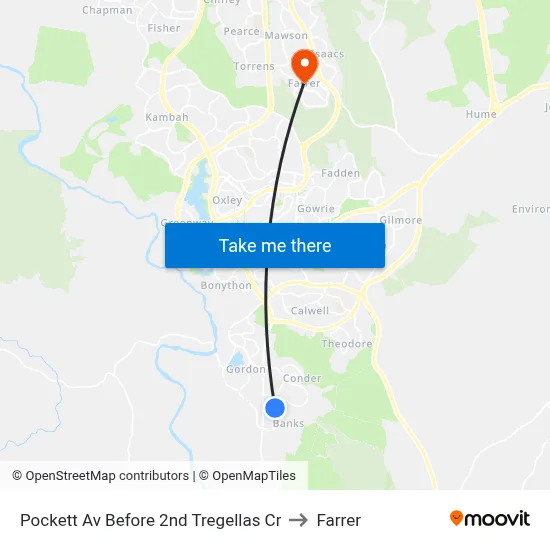 Pockett Av Before 2nd Tregellas Cr to Farrer map
