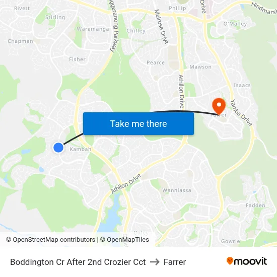 Boddington Cr After 2nd Crozier Cct to Farrer map
