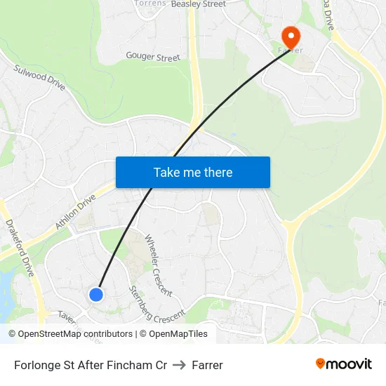 Forlonge St After Fincham Cr to Farrer map