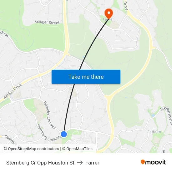 Sternberg Cr Opp Houston St to Farrer map