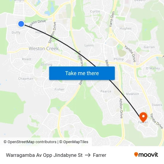 Warragamba Av Opp Jindabyne St to Farrer map