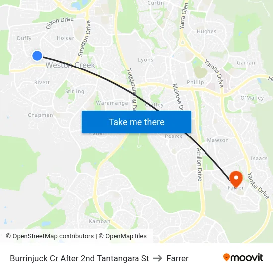 Burrinjuck Cr After 2nd Tantangara St to Farrer map
