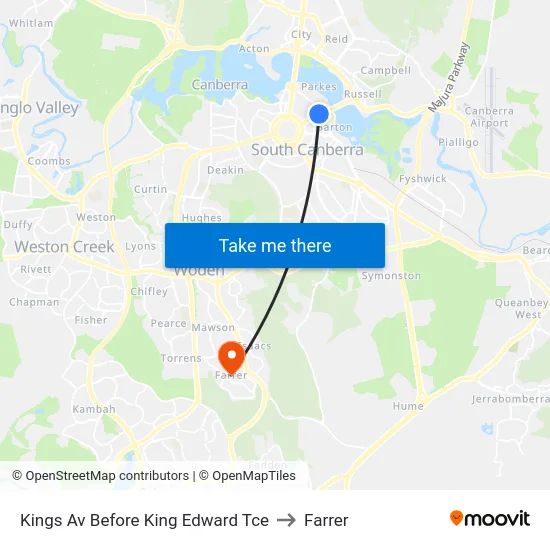 Kings Av Before King Edward Tce to Farrer map