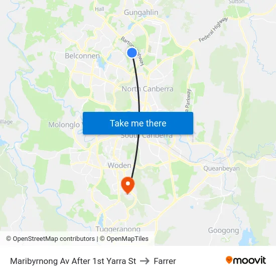 Maribyrnong Av After 1st Yarra St to Farrer map