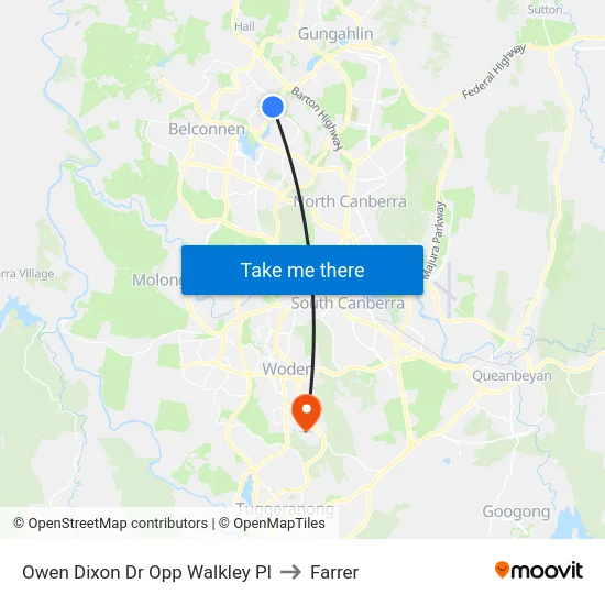 Owen Dixon Dr Opp Walkley Pl to Farrer map